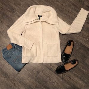 Lauren Ralph Lauren Zip Cardigan | Medium